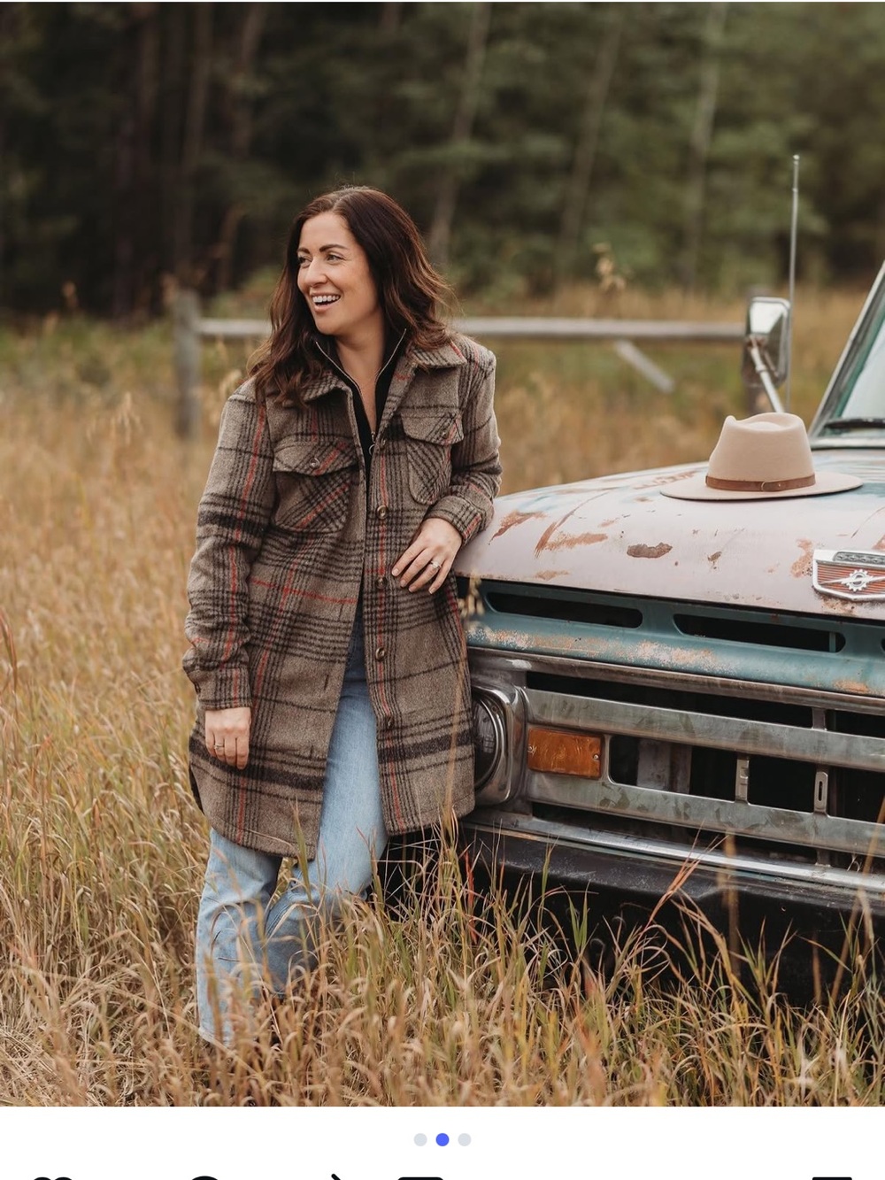 Plaid Shacket Jacket - Brown Plaid